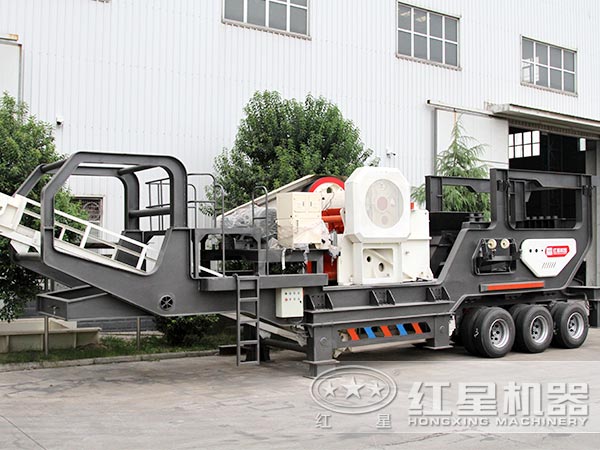 輪胎式移動(dòng)破碎站-車載行走，隨用隨走，方便更快捷